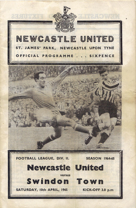<b>Saturday, April 10, 1965</b><br />vs. Newcastle United (Away)